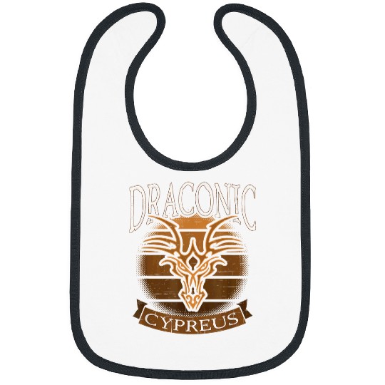 Dragon Pet Copper Dragon Tribal Draconic Cypreus TTRPG Distressed Bibs
