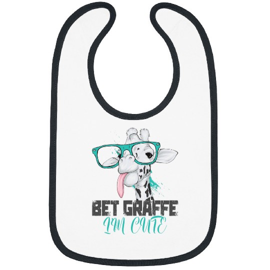 Giraffe Pet Bet Giraffe I m cute Giraffe Zookeeper Bibs