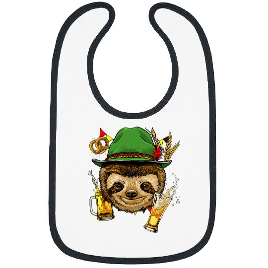 Sloth Pet Germany Oktoberfest Party Beer Fest Animal Sloth Lover Bibs