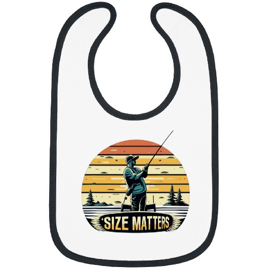 Size Matters Bluefin Tuna Fish Angler Gear Funny Fishing Bibs