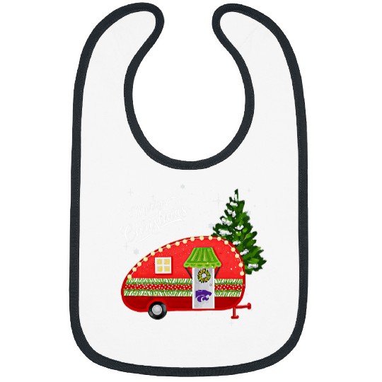 Kansas State Wildcats xmass Camping Merry xmass Camping Car Bibs