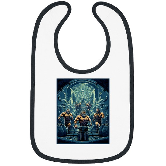 Viking Gym Raid Warriors Treadmills Weights Ancient Modern C Bibs