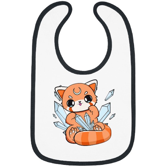 Panda Pet Kawaii Pastel Goth Red Panda Cute Chibi Anime Otaku Bibs