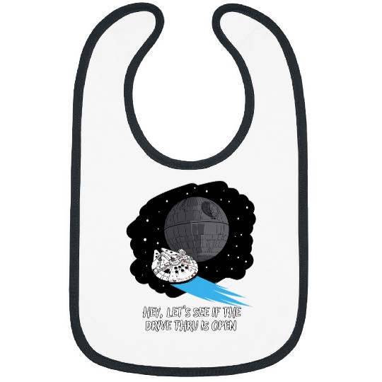 Star Wars Millennium Falcon Death Star Drive Thru Funny Bibs