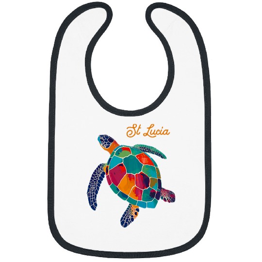 St Lucia Pride Sea Turtle Surfer Scubas Diving vintages Retro Bibs