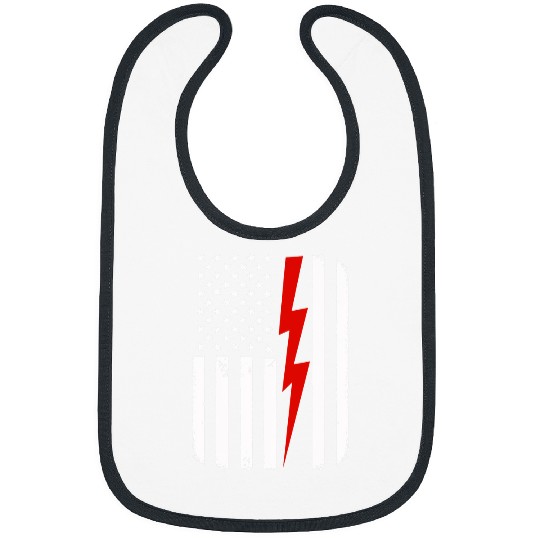 Electrical USA Flag Tools gifts for Electric Cable Lineman Electrician Bibs