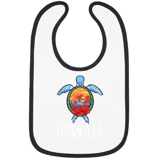 Turtle Pet Hawaii Sea Turtle Maui Vacation Hawaiian Honolulu Aloha Bibs