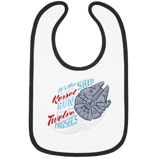 Star Wars Millennium Falcon Kessel Run in 12 Parsecs USA Bibs