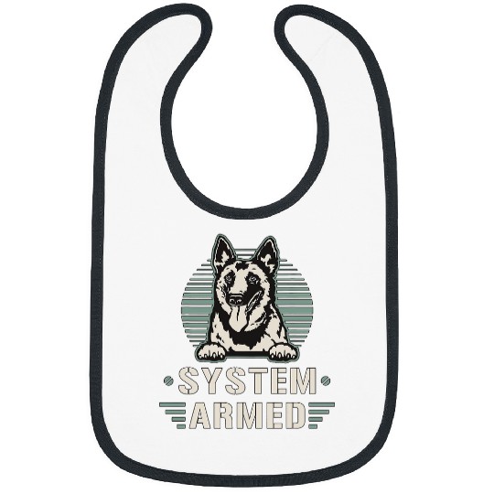 System Armed Belgian Shepherd Police Dog Belgian Malinois Bibs