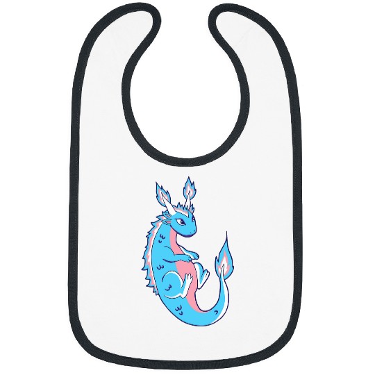 Dragon Pet Transgender LGBT Draco Dragon Transsexual Flag Trans Pride Bibs