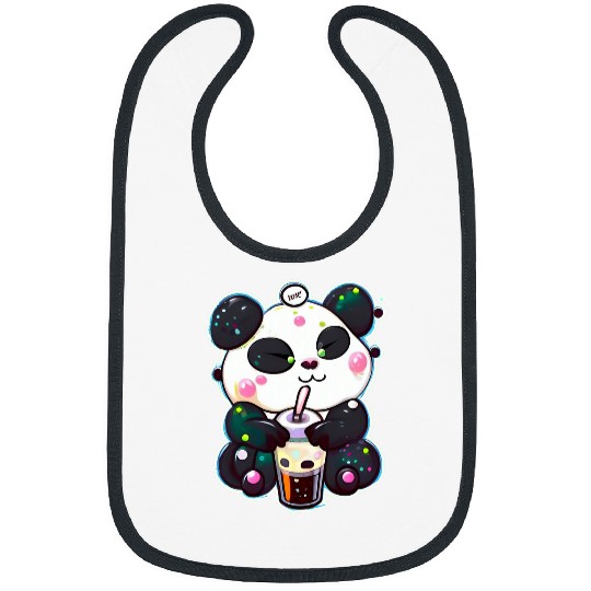 Panda Pet Boba Tapioca Pearls Bubble Milk Tea Drink Panda Lover 2 8 Bibs