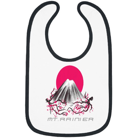 Mount Rainier Mountaineer Mountains Nature Hiking Washington Bibs