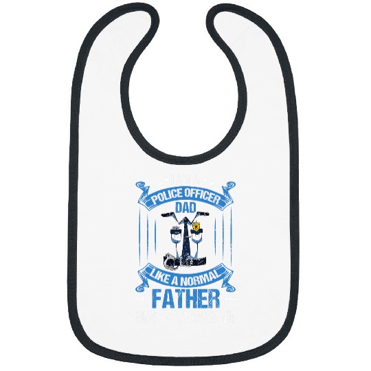 Police Job Thin Blue Line Dad Law Enforcement Police Officer Support Bibs
