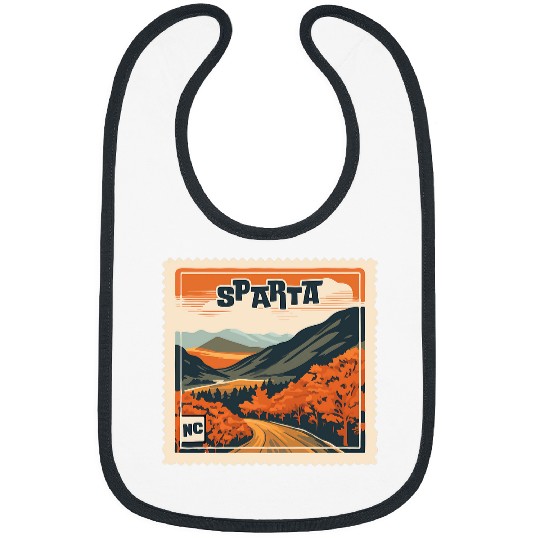 Sparta NC Mountain Sparta NC Travel Hiking Vacation Bibs