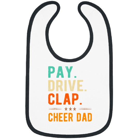 Mens Pay Drive Clap Cheer Dad Cheerleading Cheerleader Bibs