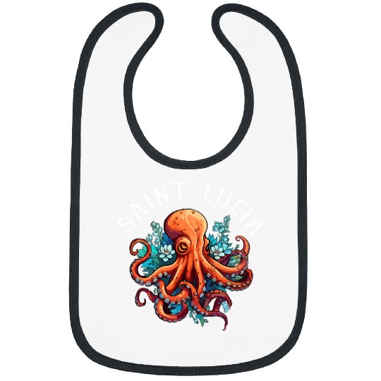 St Lucia Island Souvenir Caribbean Sea St Lucia Bibs