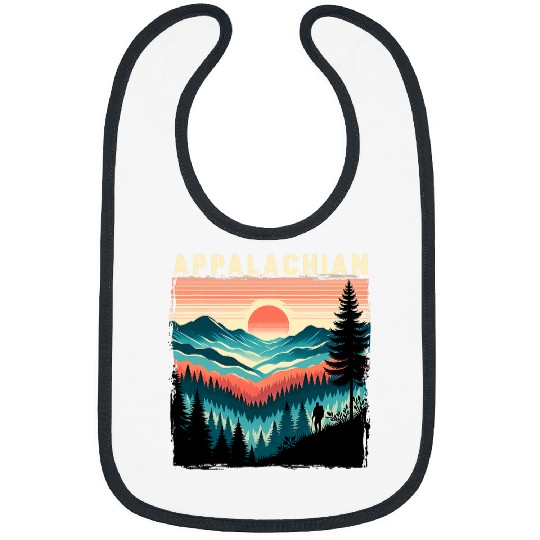 Trail Horizontal Stripe Appalachian Trail Hiking Camper Bibs