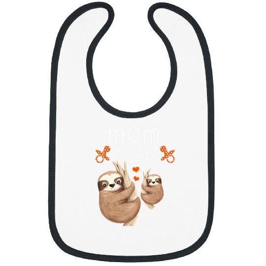 Sloth Pet Mom To Be Sloth Baby Shower Cute Animal Bibs