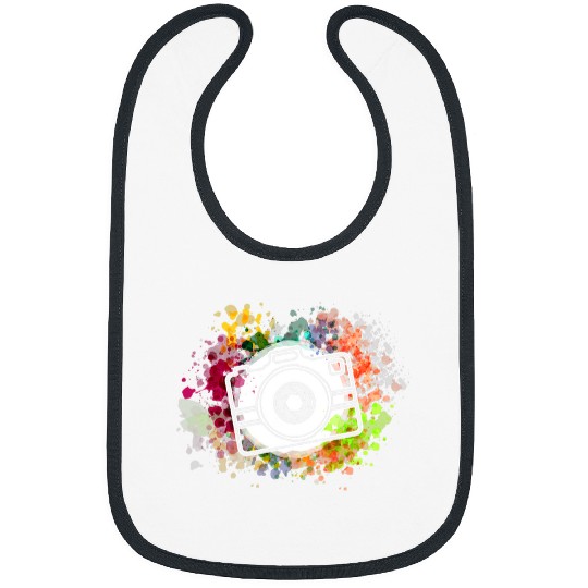 Photographer Job Watercolor Camera Aperture Lens Photos Photography Bibs