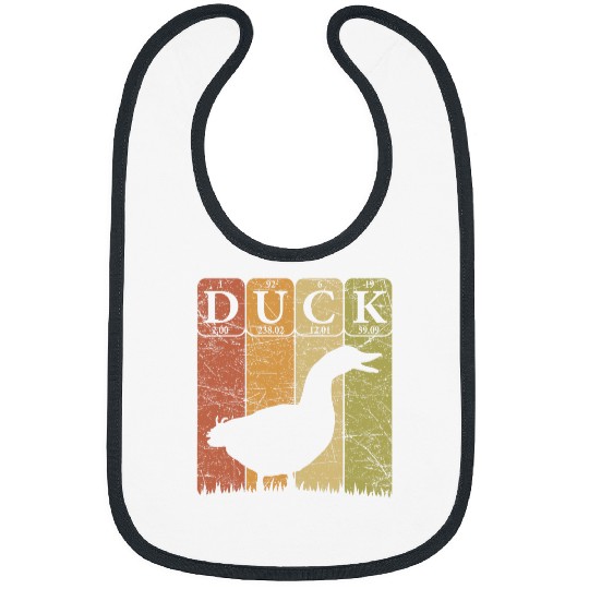 Duck Pet Periodic Table Elements Duck Farmer Retro 33 Bibs