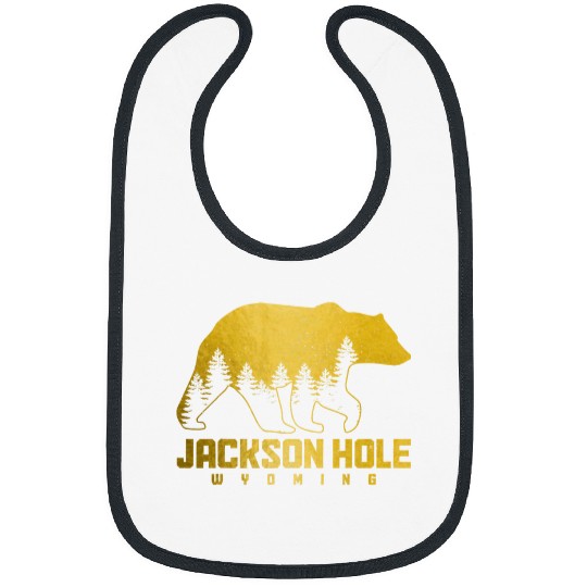 Bear Pet Jackson Hole Wyoming Bear Grizzly Pride Outdoor Vintage Bibs