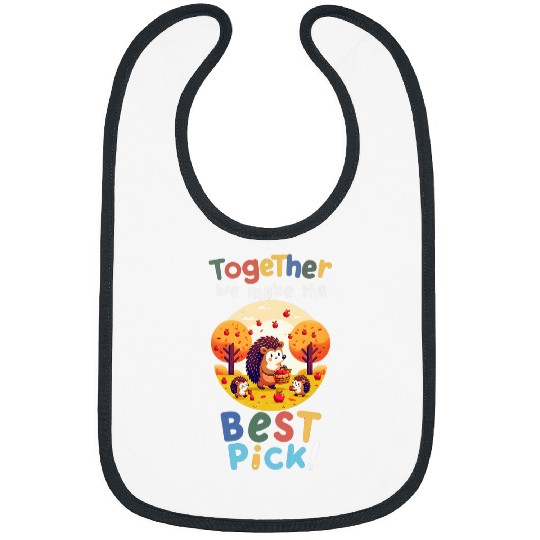 Hedgehog Pet Family Autumn Harvest Happy Mother s Day Bibs