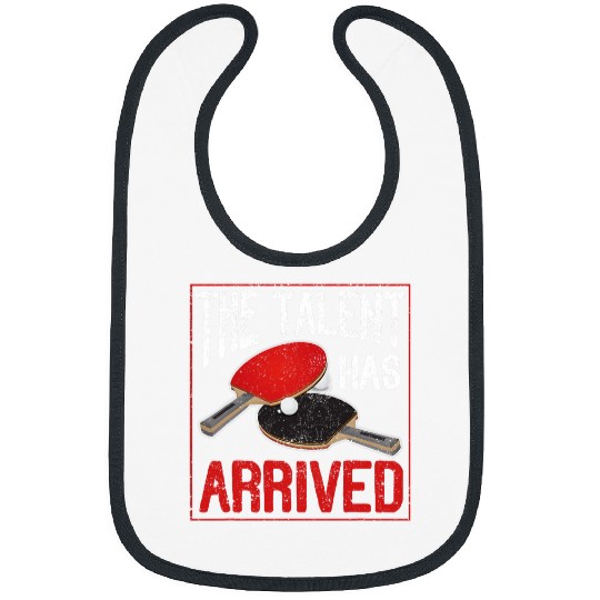 The Talent Has Arrived Funny Table Tennis Player Ping Pong Bibs