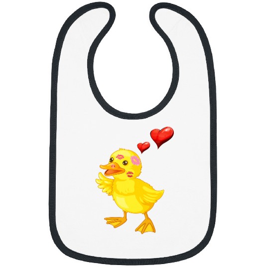 Duck Pet in love duck with smoochy mouth ducklings duck Bibs