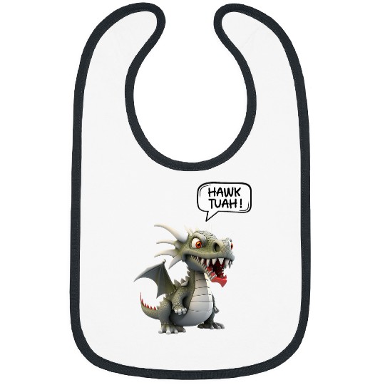 Dragon Pet HAWK TUAH FUNNY VIRAL MEME DRAGON LOVER 0011 Bibs