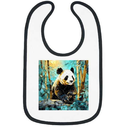 Panda Pet Celestial Harmony Panda and Gilded Bamboo Sonata Bibs