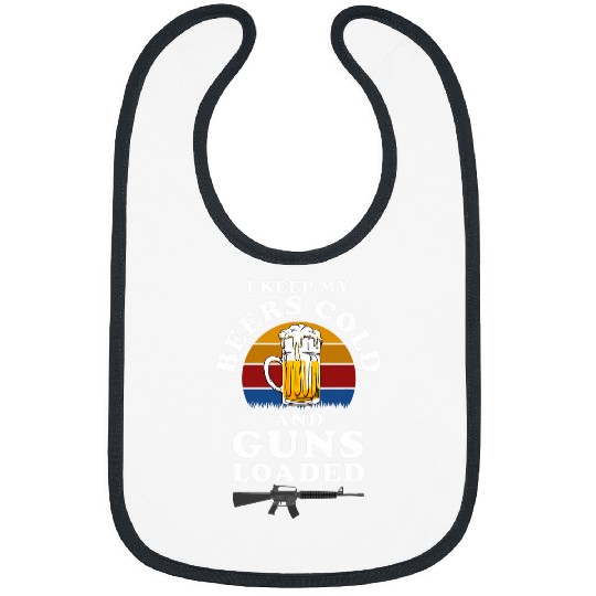Beer Fun Pro guns Advocate Conservative Republican 7 Bibs