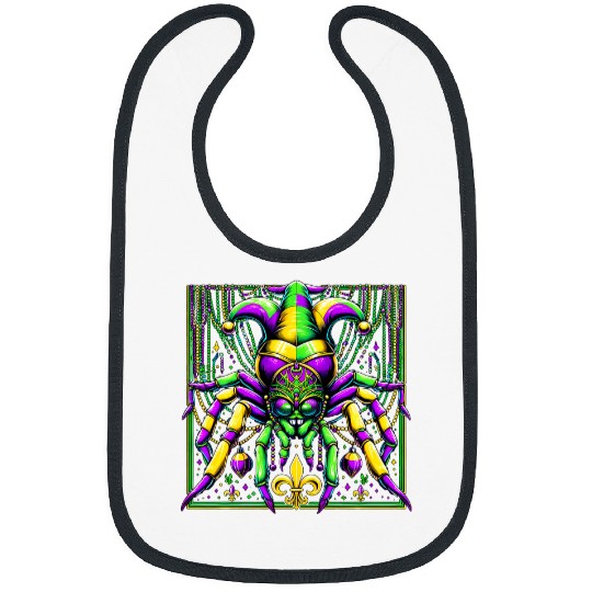 Mardi Gras Spider Jester Bibs