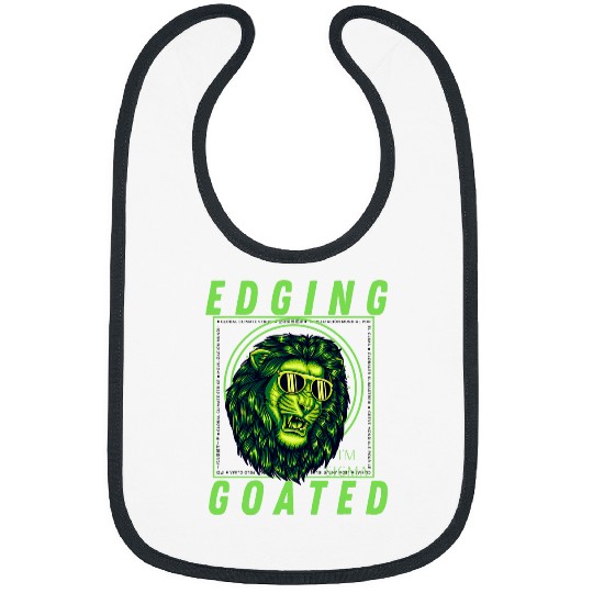 Lion Pet Edging Goated Sigma Lion Ironic Brainrot Meme 1 Bibs