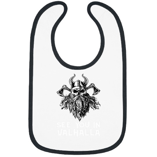 See You In Valhalla Viking Gods Warrior 7 Bibs