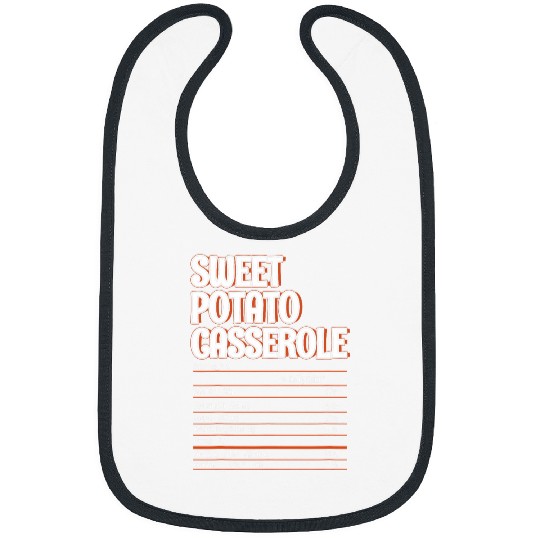 Thanksgiving Christmas Sweet Potato Casserole Nutrition Fact Bibs