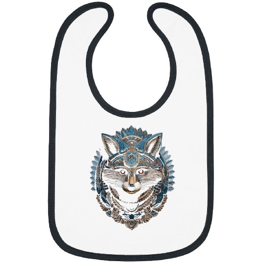 Raccoon Pet Mandala Animal Graphic Illustration Raccoon Bibs