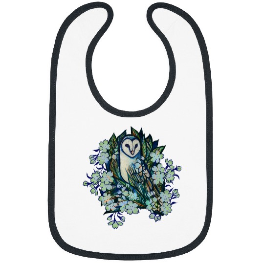 Owl Pet Floral Barn Owl Bibs