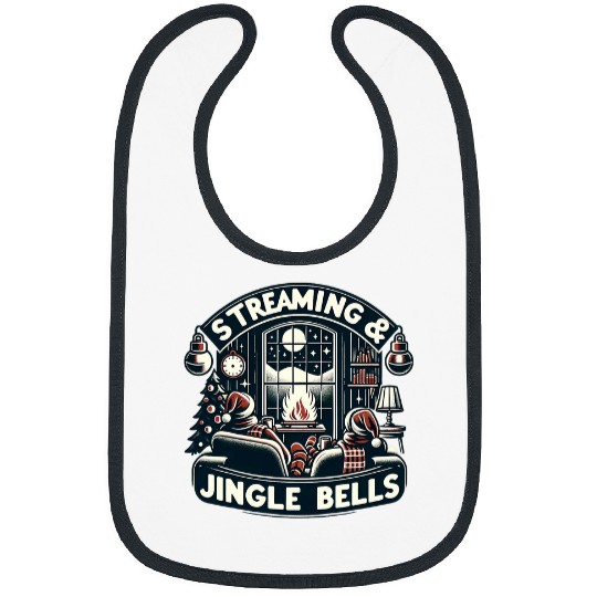 Streaming Jingle Bells Christmas Tee Cozy Winter 3 Bibs