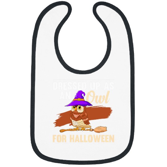 Owl Pet Birds Of Prey Owlet Dressed Up As An Owl For Halloween Bibs