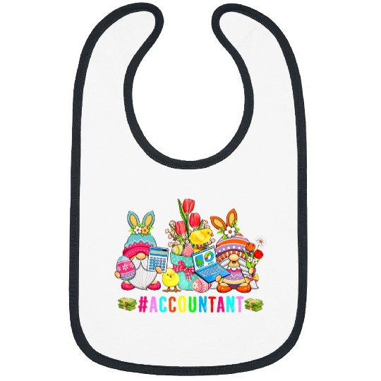 Discover Accountant Easter Day Bunny Gnomes With Chicks Hunting Eggs Bibs