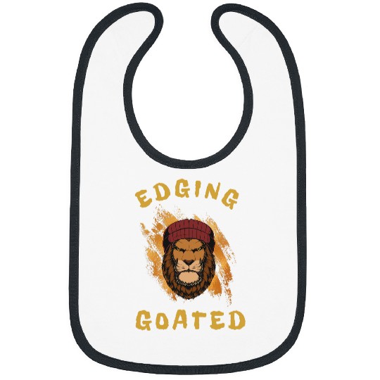 Lion Pet Edging Goated Sigma Lion Ironic Brainrot Meme 2 Bibs
