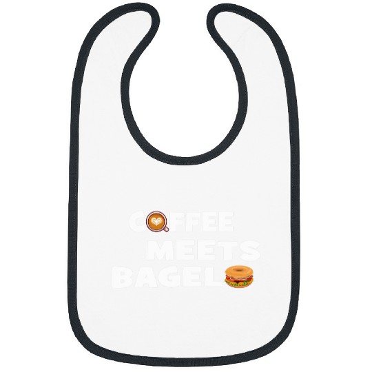 Coffee Fun Meets Bagel For Coffee Lover Breakfast Bibs