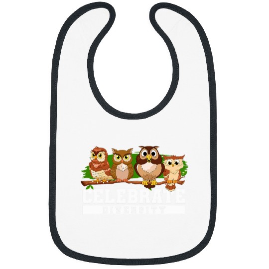 Owl Pet Enthusiast Birds Of Prey Nocturnal Celebrate Diversity Bibs