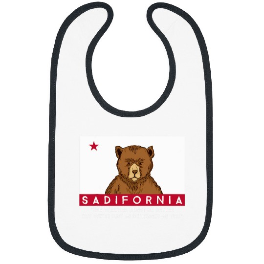 Bear Pet Sadifornia californias Flag Socal Norcal Cencal Sad Bear Bibs