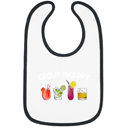 Wines Fun Group Therapy Funny Drinking Cocktail Bibs