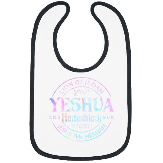 Lion Pet Yeshua Hamashiach Jesus the Messiah Lion Of Judah Tie Dye Bibs
