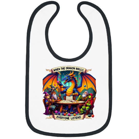 Dragon Pet When the Dragon Rolls Pen and Paper RPG Retro Gamer 10 Bibs