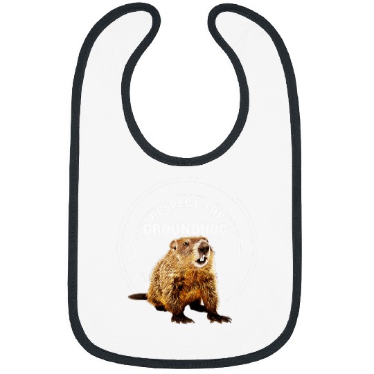 Squirrel Pet Respect the Groundhog day for Squirrel woodchuck Lover Bibs