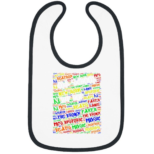 Old School Hip Hop Graffiti Bronx Tribute Bibs