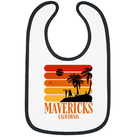 Surfing vintages Mavericks Beach californias Retro Surf Bibs